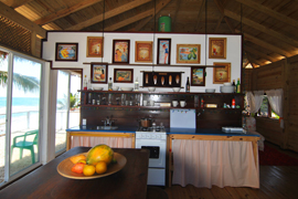 kitchen at the beach house in cabarete