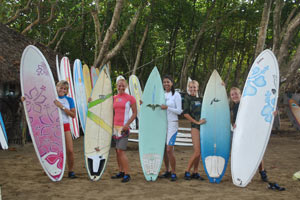 surfing at Encuentro beach
