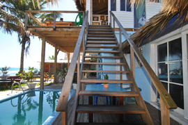 pool at the beach house